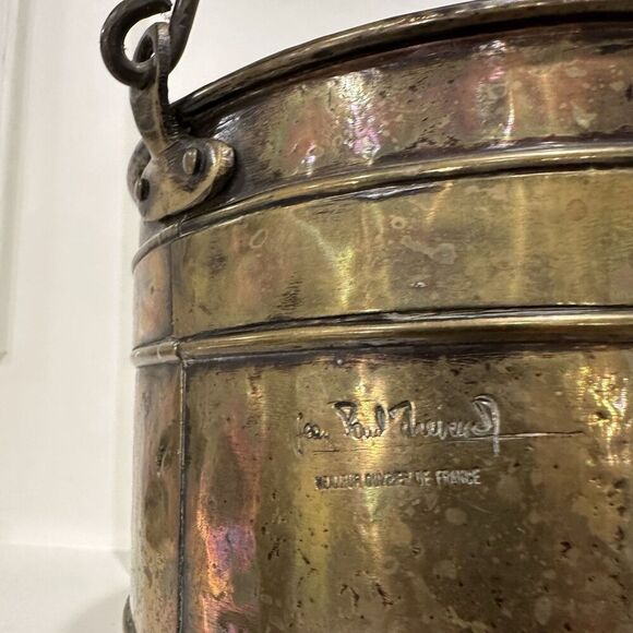 French Copper patina champagne bucket ice bucket Thevenot Jean-Paul Ice Bucket - Picture 4 of 9